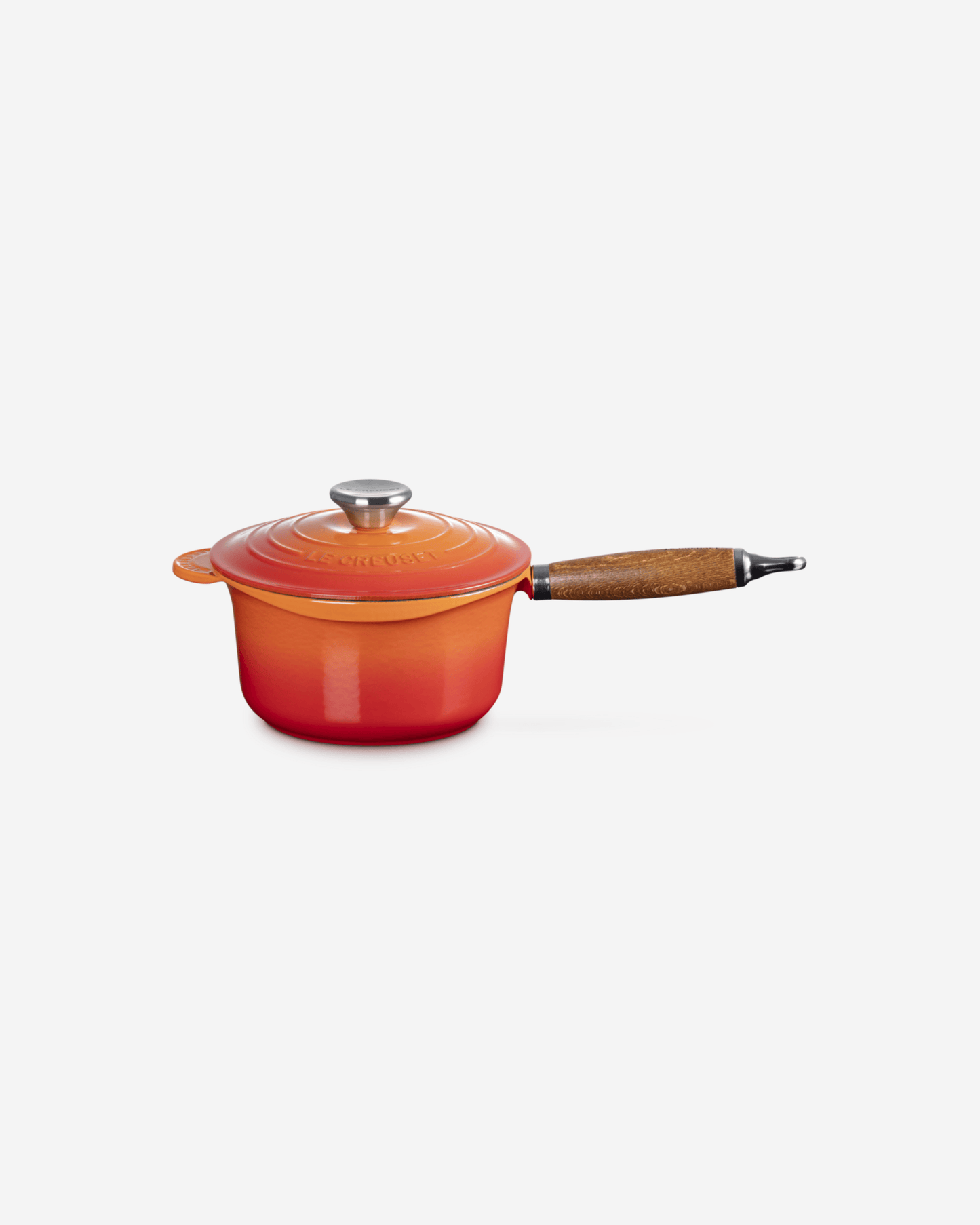 Wooden Handle Saucepan 18cm Flame Stainless Steel Knob