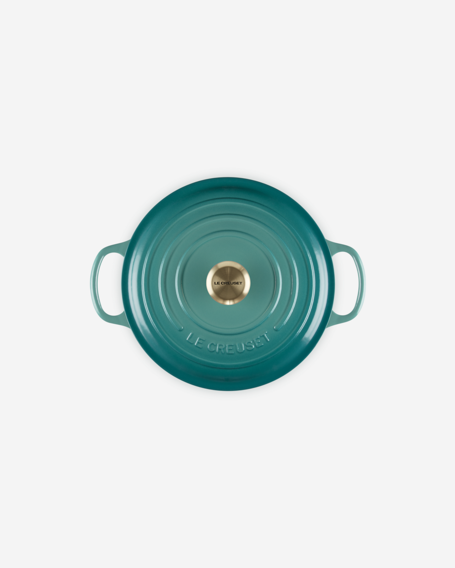 Le Creuset Bleu Riviera L.Gold Knob Signature Round Casserole/Oven 28Cm 6.7L