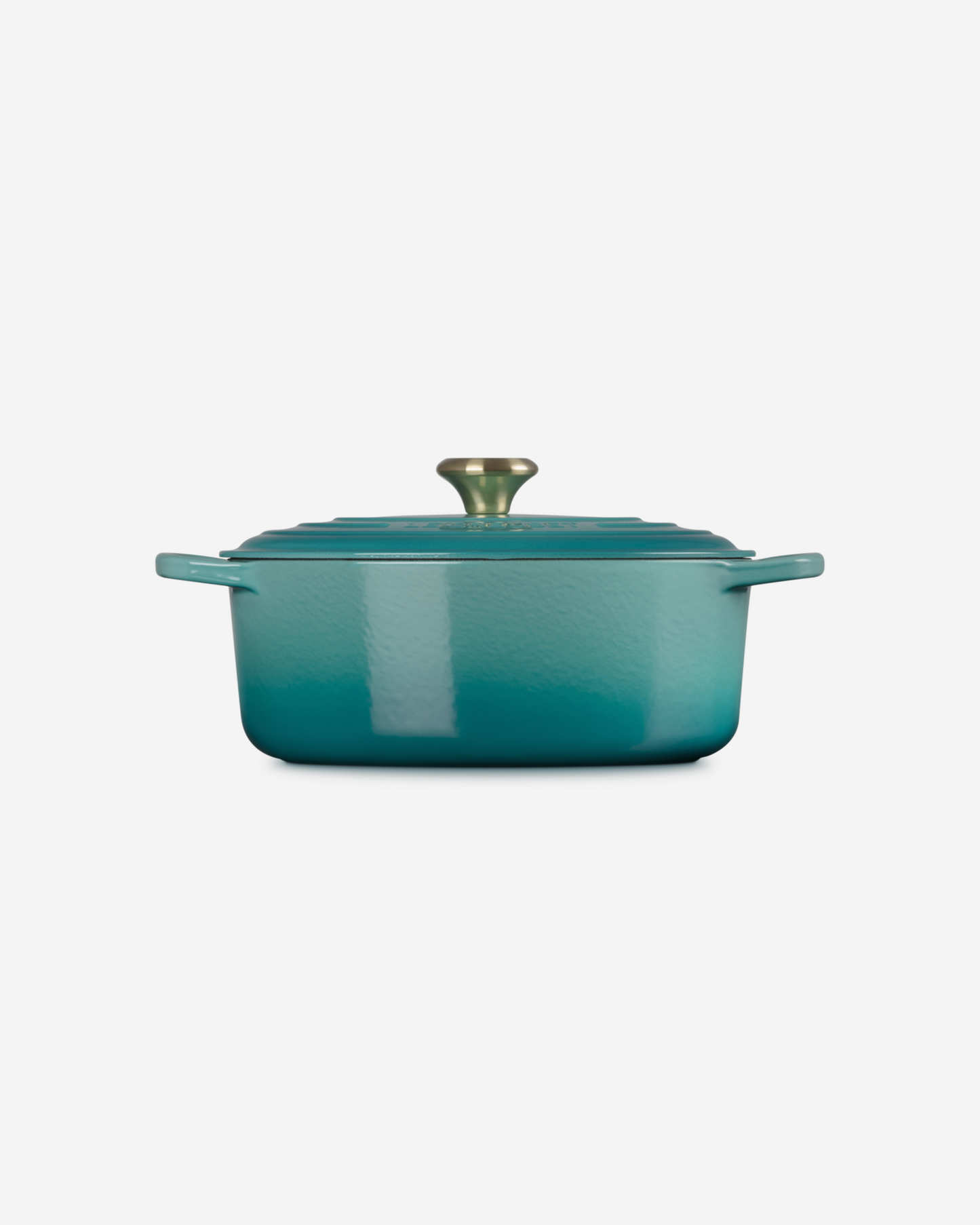 Le Creuset Bleu Riviera L.Gold Knob Signature Oval Casserole/Oven 29Cm 4.7L