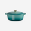 Le Creuset Bleu Riviera L.Gold Knob Signature Oval Casserole/Oven 31Cm 6.3L