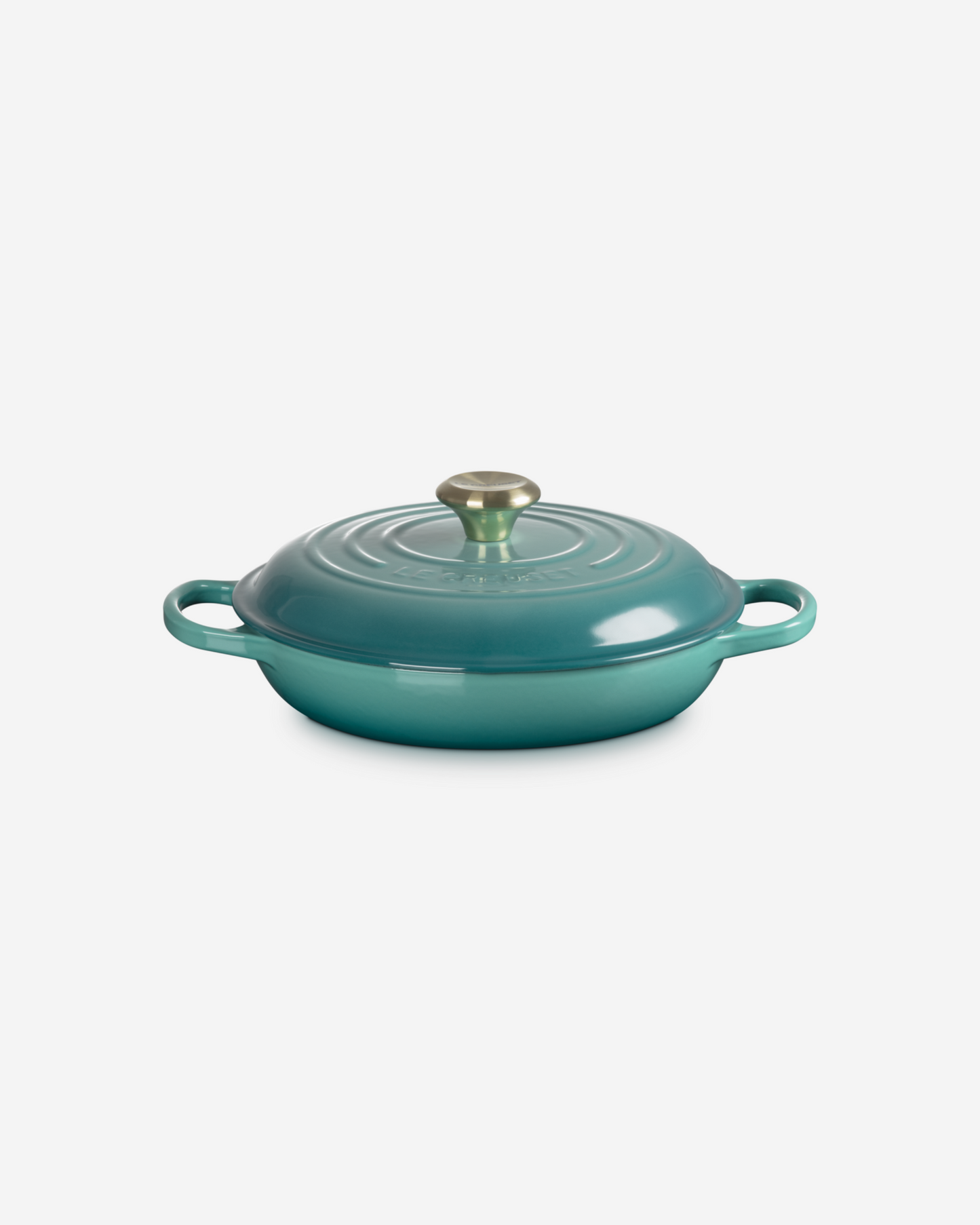 Signature Sh.Casserole/Braiser 26Cm Bleu Riviera L.Gold Knob 2.2L