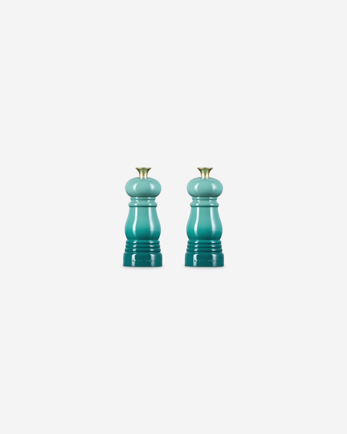 Le Creuset Bleu Riviera Classic Salt & Pepper Mill Set 12Cm Boxed Set