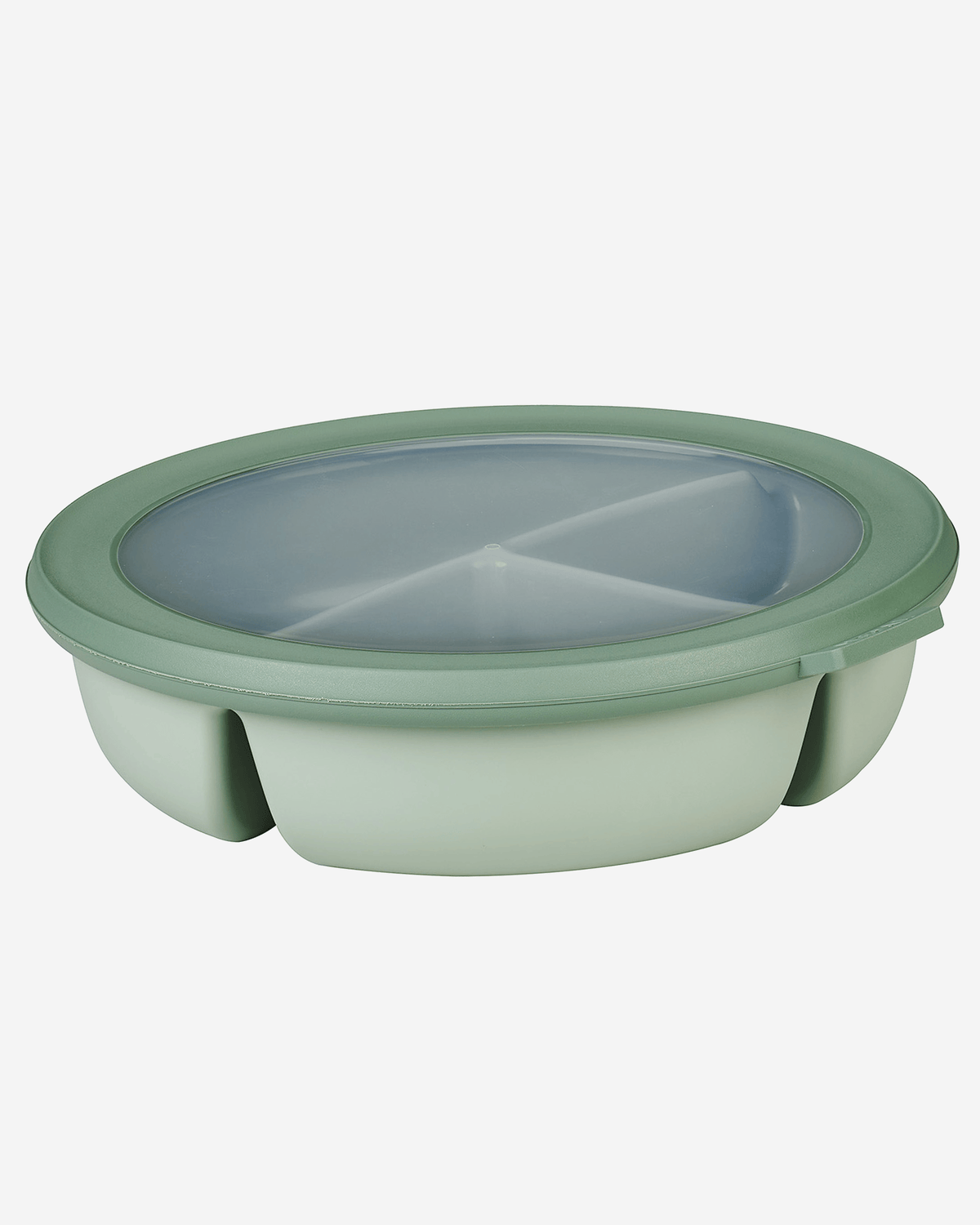 Mepal Cirqula Round 3-Compartment Bowl Set Nordic Sage
