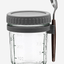 Cuisine Art Overnight Oats Jar with Spoon Clear & Grey – 475ml