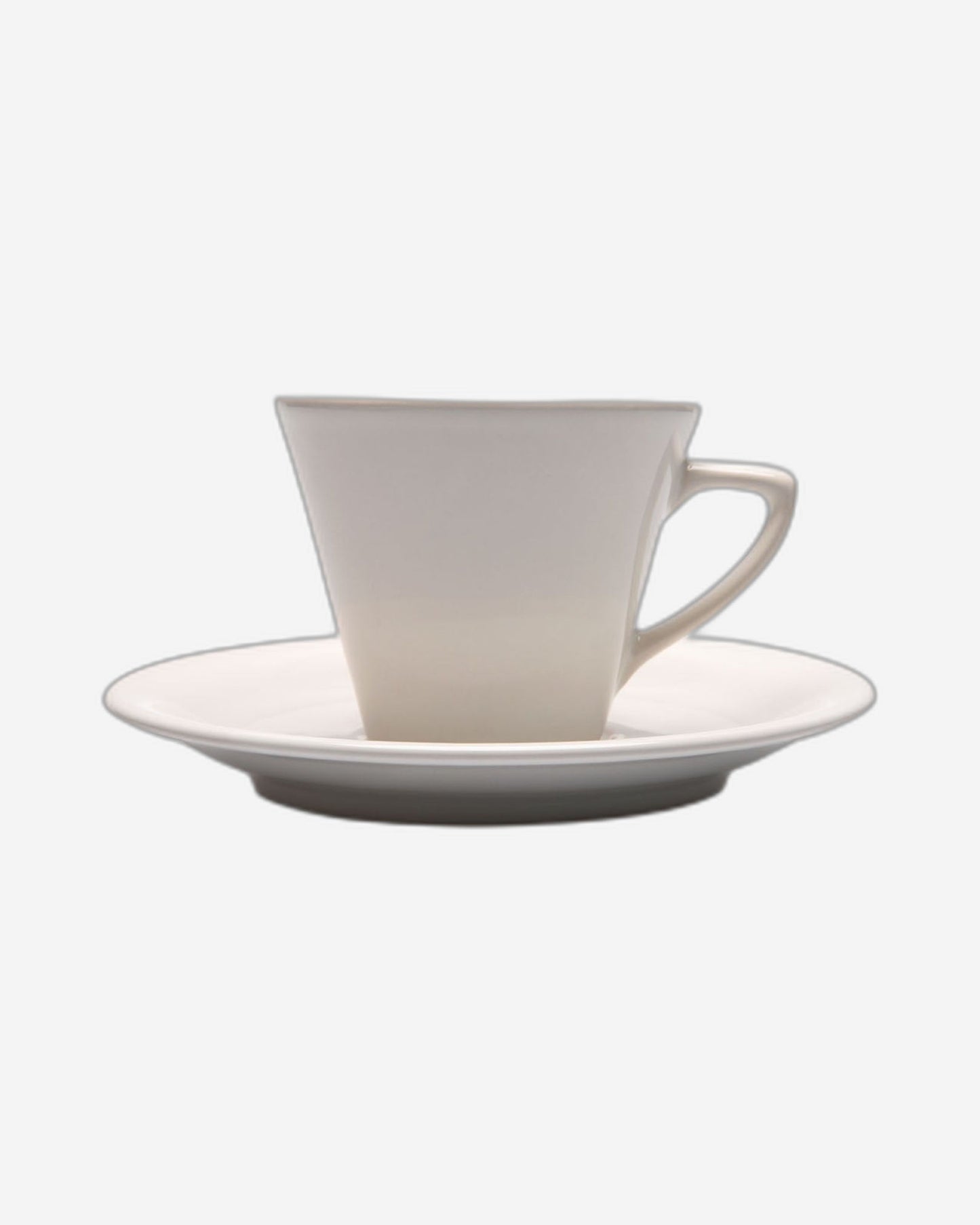 طقم شاي عضوي بورسلين من آردن، 6 قطع، أبيض