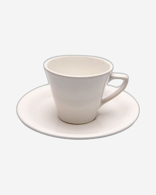 طقم شاي عضوي بورسلين من آردن، 6 قطع، أبيض