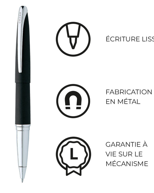 قلم حبر جاف كروس ATX® بازلت أسود 885-3 أسود