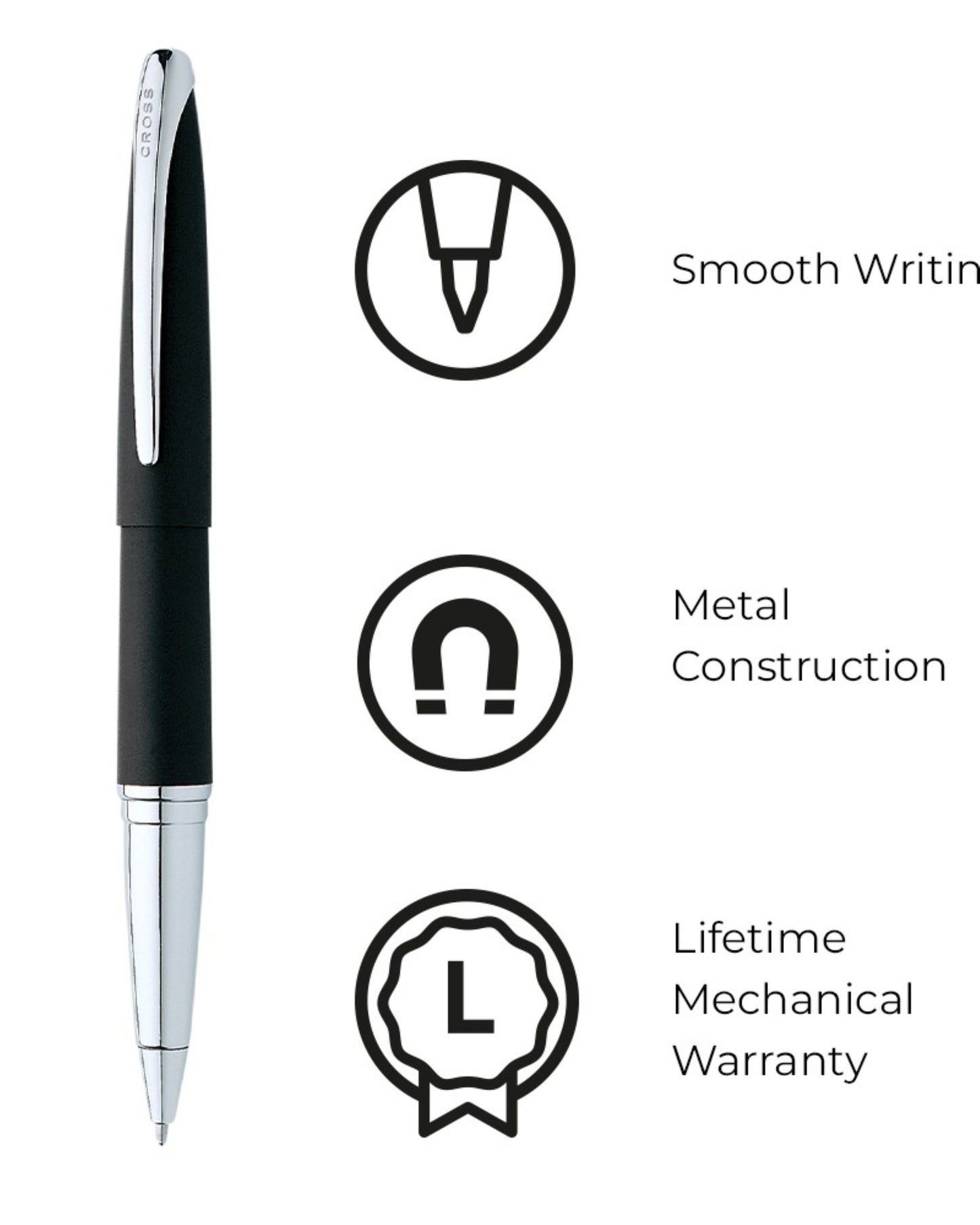 Cross ATX Basalt Black Rollerball Pen