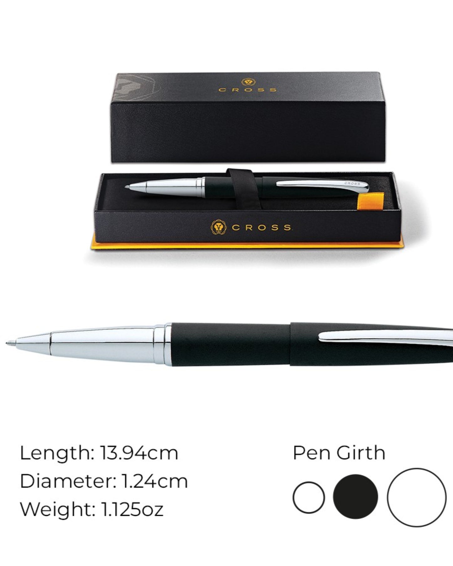 Cross ATX Basalt Black Rollerball Pen