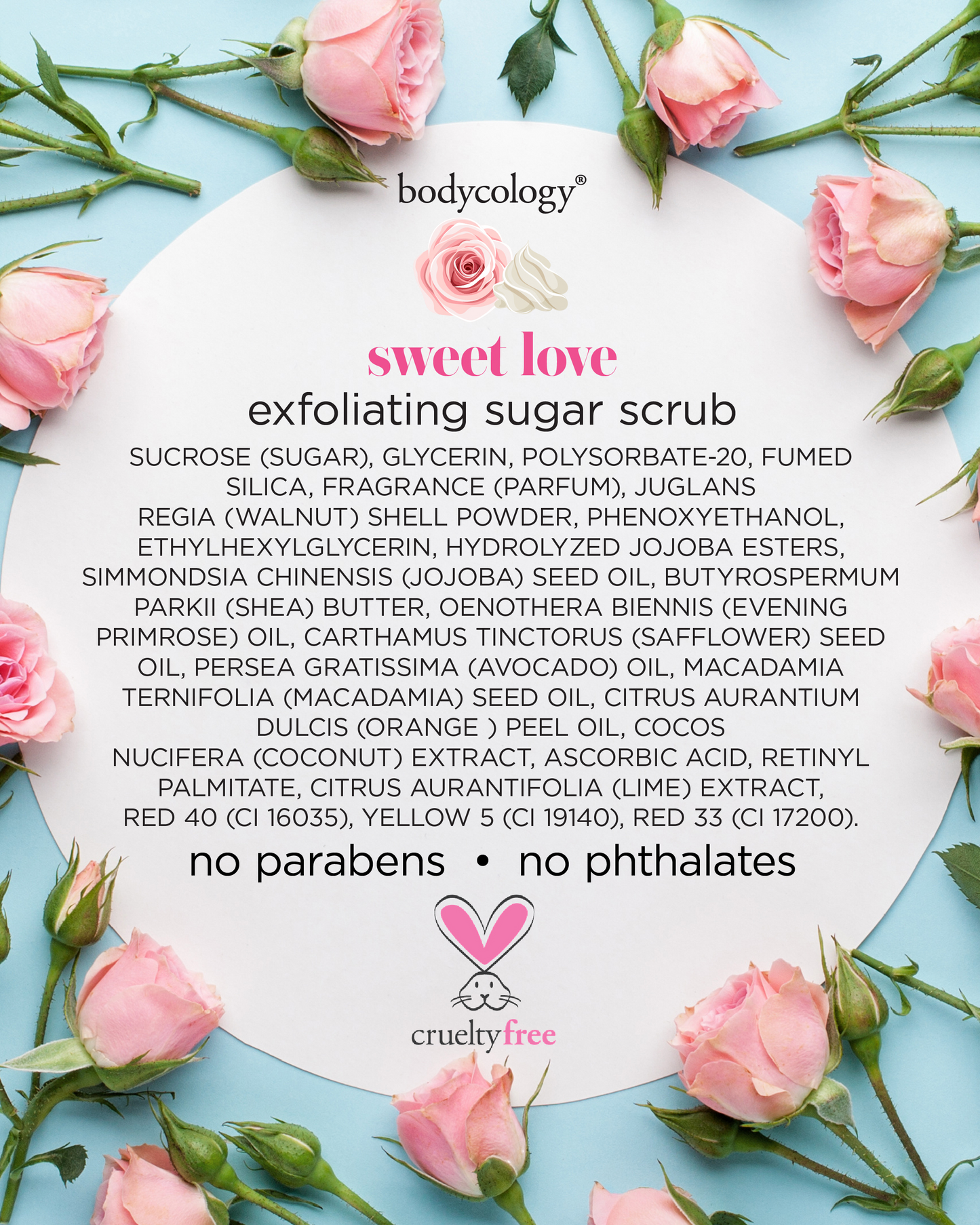 Bodycology Sweet Love  Exfoliating Sugar Scrub 297 G