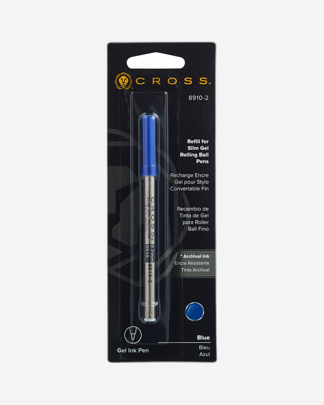 عبوة حبر Cross Slim Gel Blue Rollerball Refill