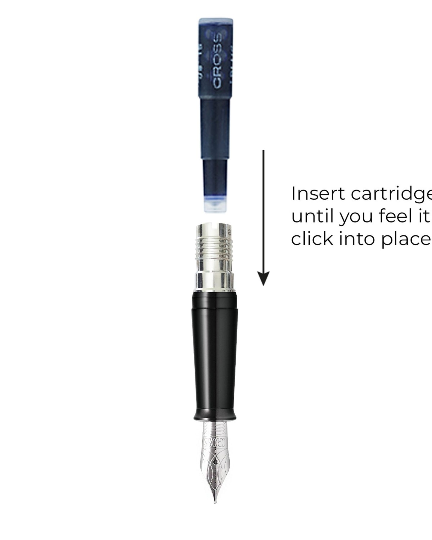 Cross Fountain Pen Ink Cartridge - Blue  (Six Per Card)