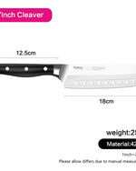 سكين فيسمان الساطور 7 بوصة سلسلة تاكاتسو (فولاذ 420J2)