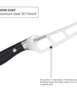 سكين جبن ديمي شيف غير لاصق من فيسمان، فضي/أسود، 5.5 بوصة