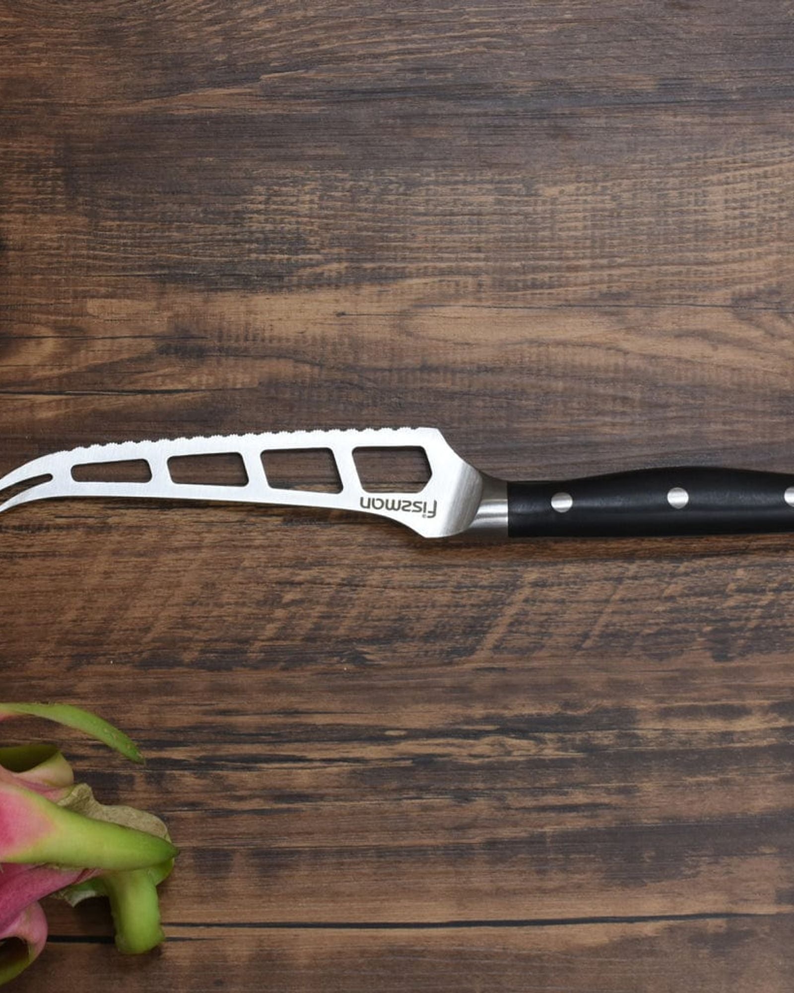 سكين جبن ديمي شيف غير لاصق من فيسمان، فضي/أسود، 5.5 بوصة