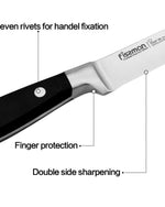 سكين فيسمان شيف دي كوزين متعدد الاستخدامات، أسود، 4 بوصات