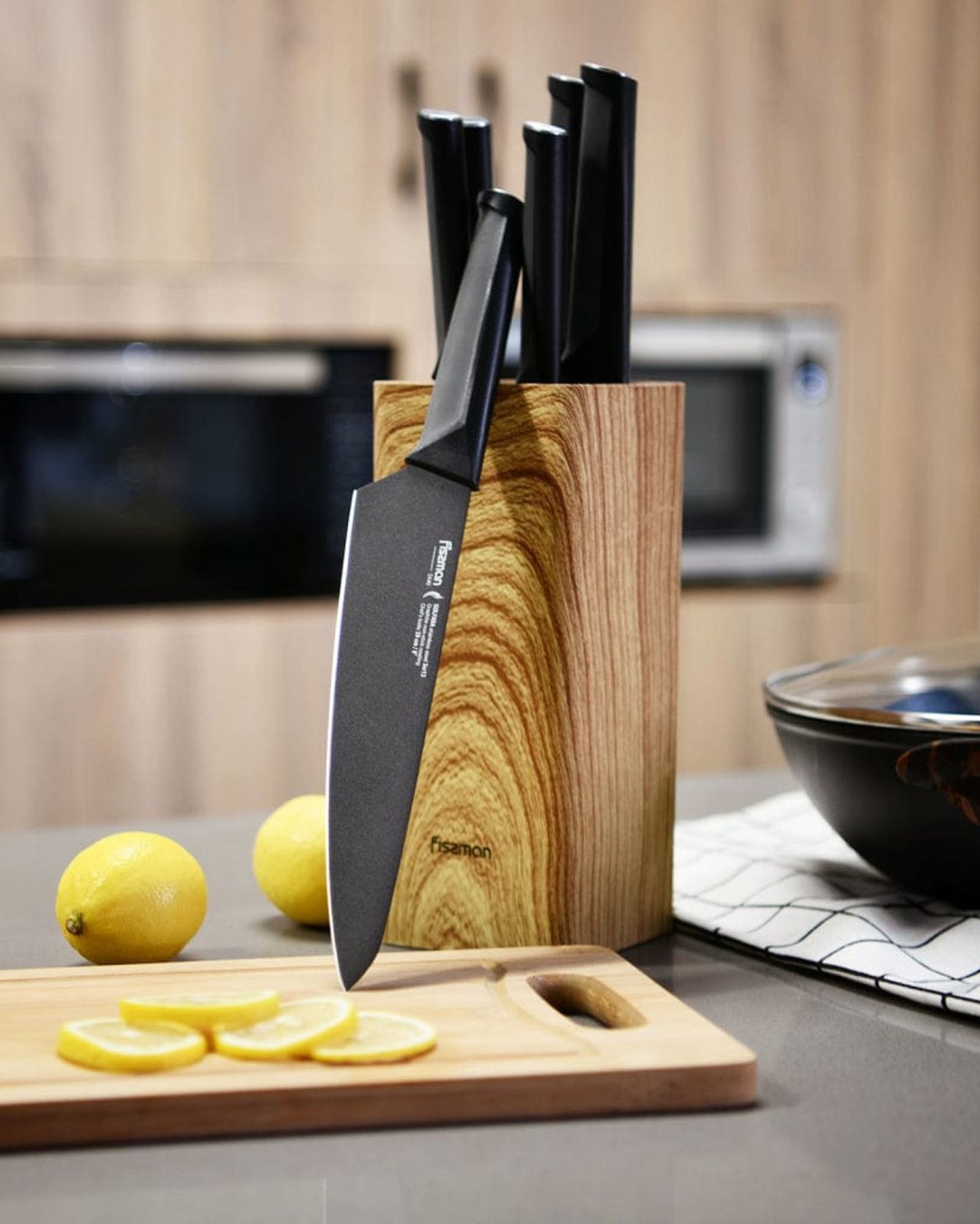 سكين الشيف فيسمان جولفادا، أسود، 8 بوصات