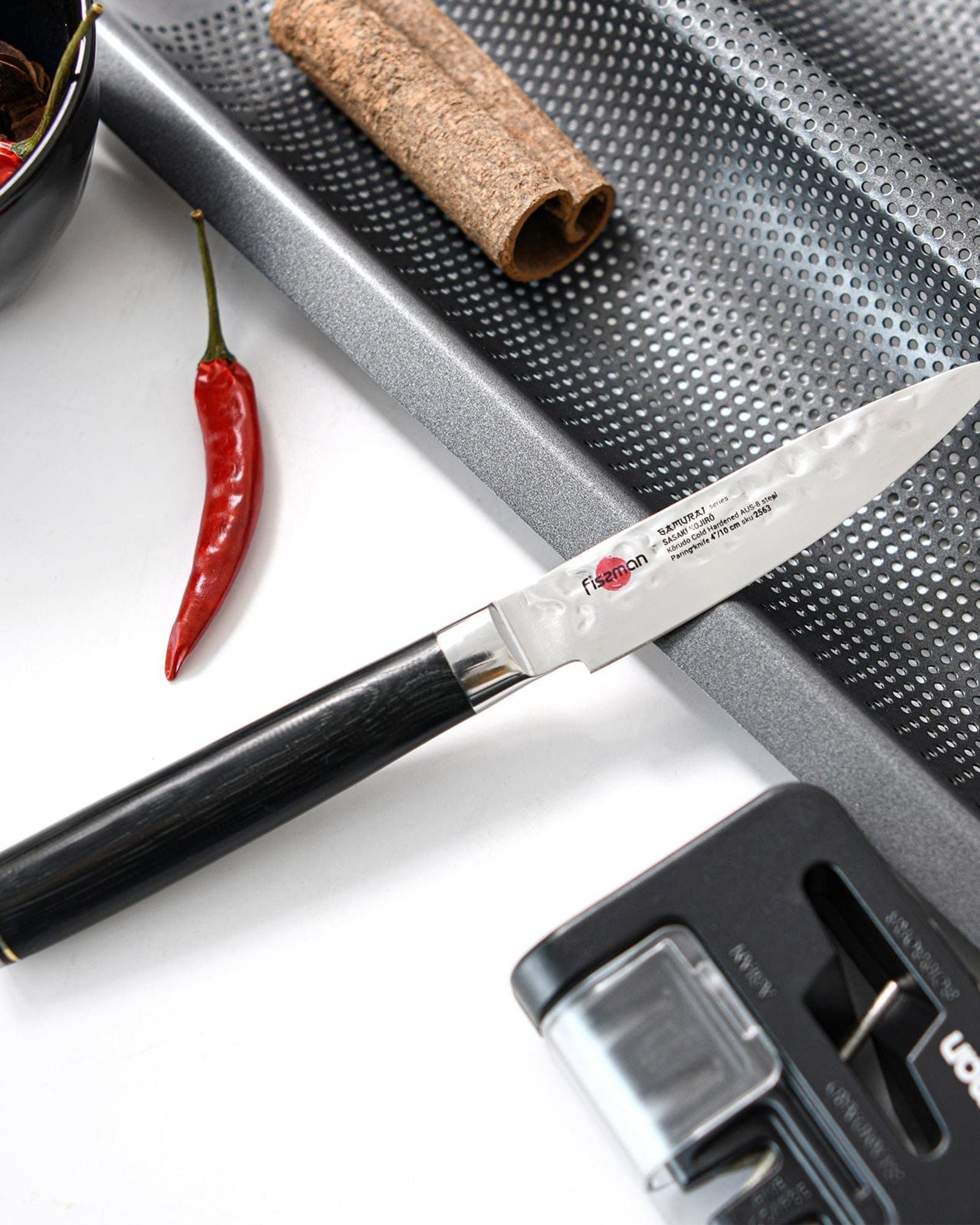 سكين تقشير فيسمان ساموراي كوجيرو، مقاس 4 بوصات، 10 سم (فولاذ AUS-8)