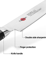 سكين الطاهي فيسمان ساموراي موساشي، 6 بوصات، 15 سم (فولاذ دمشقي)