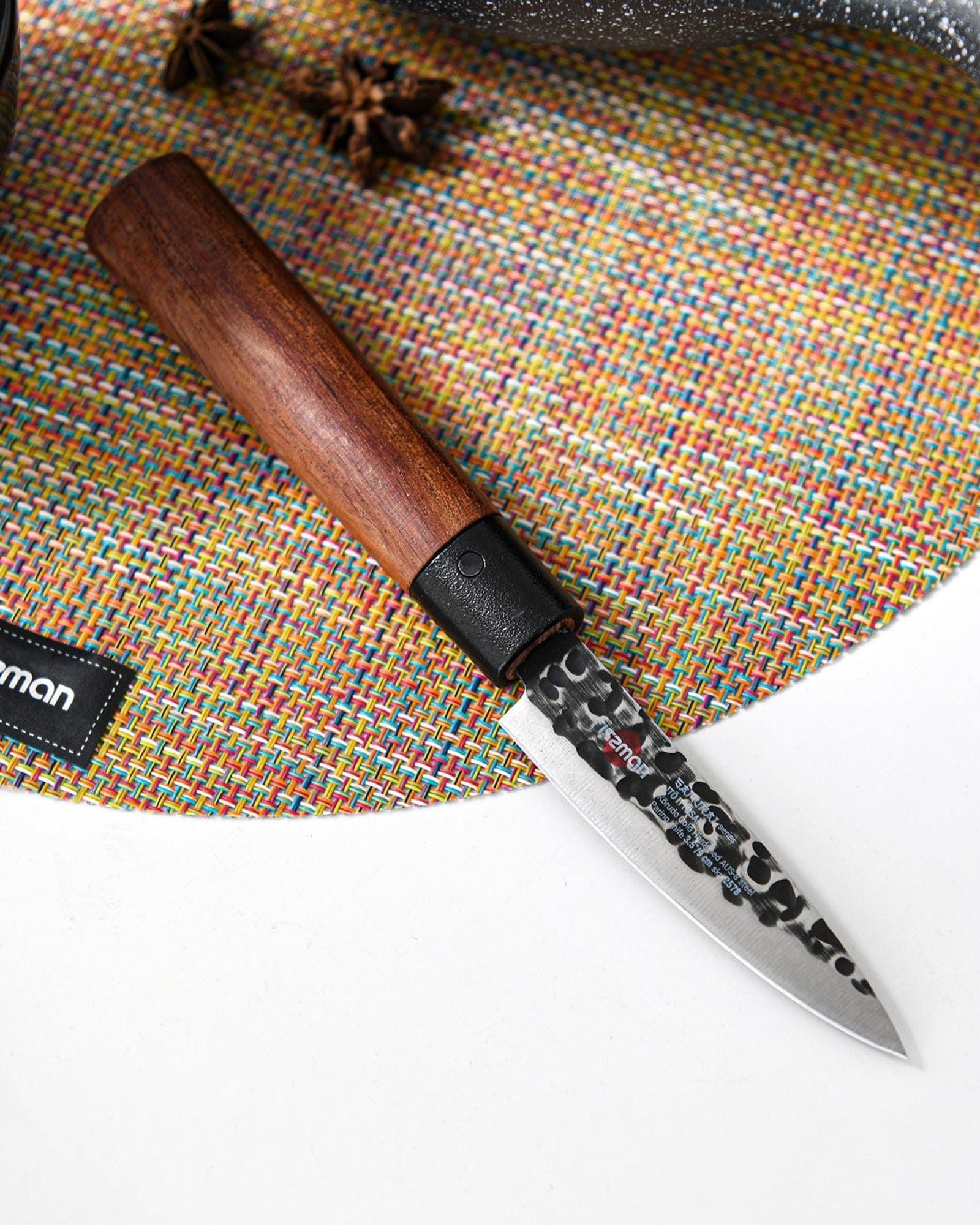 سكين تقشير فيسمان 3.5 بوصة ساموراي إيتوساي 9 سم (فولاذ AUS-8)