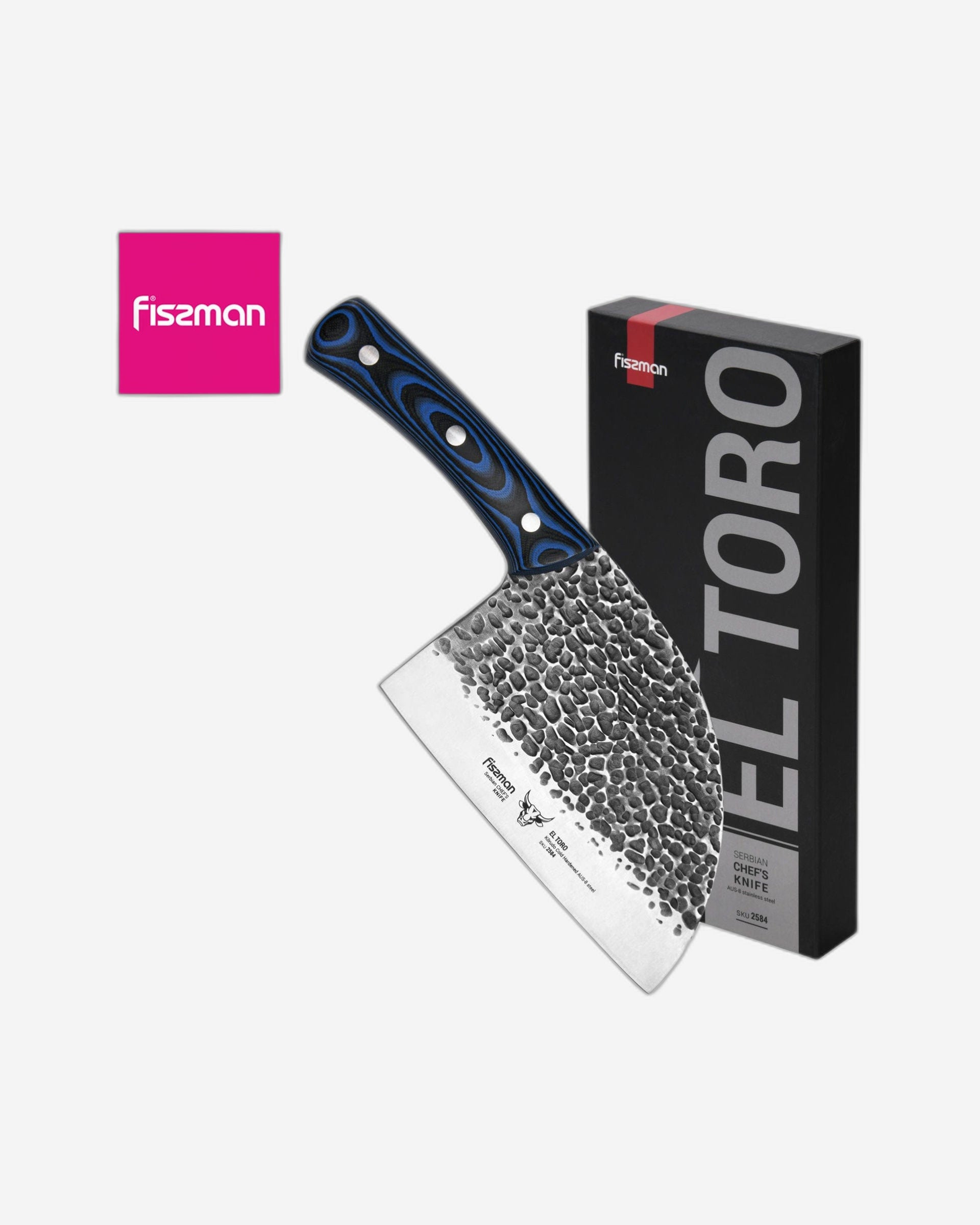 فيسمان سكين الشيف الصربي EL TORO 18 سم (فولاذ AUS-8)-8)