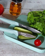 طقم سكاكين فيسمان 3 قطع مع لوح تقطيع (فولاذ 3Cr13)