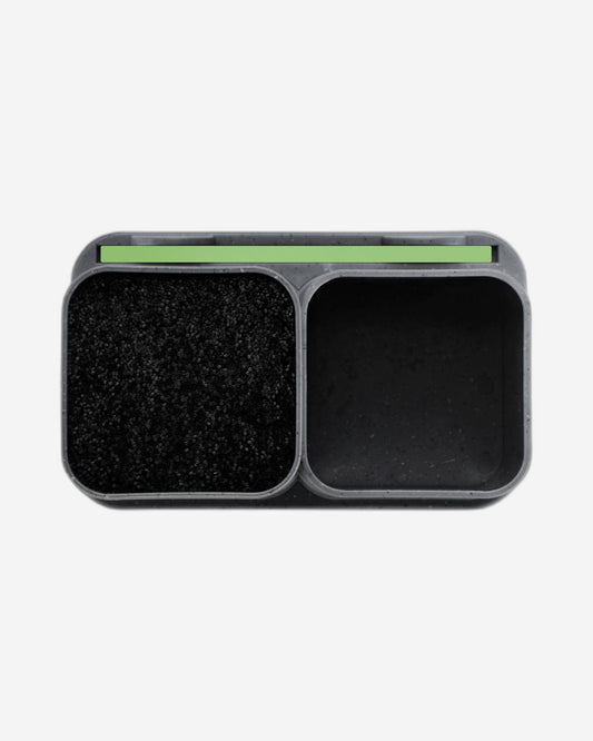 منظم سكاكين وأدوات المطبخ من فيسمان (21.5×13.2×23 سم) مع لوح تقطيع (33×20×0.6 سم) رمادي (بلاستيك)