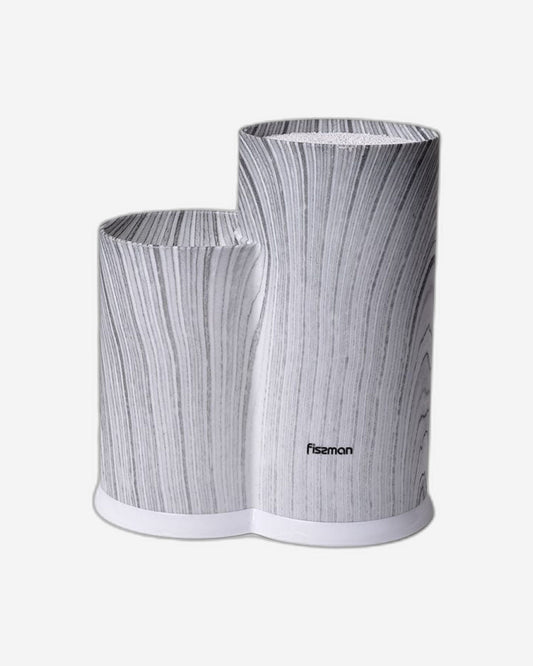 منظم سكاكين وأدوات المطبخ من فيسمان، 11×11×22+11×8×17 سم، رخام رمادي (بلاستيك)