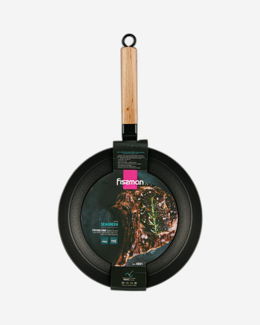 مقلاة فيسمان سيجرين سيريز ٢٨×٥٫٥ سم، مصنوعة من حديد الزهر خفيف الوزن ومطلية بالمينا