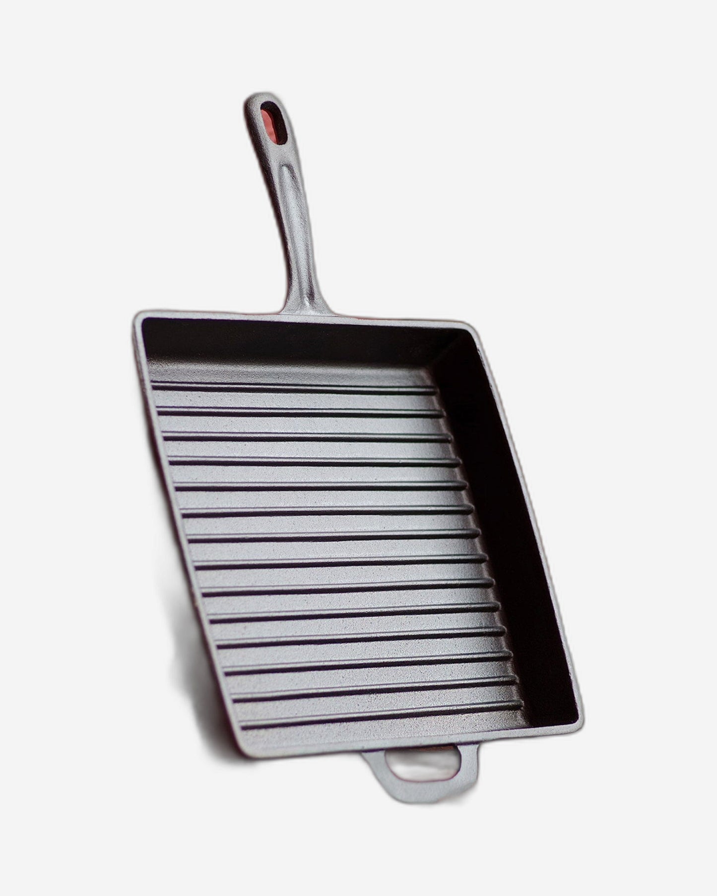 مقلاة فيسمان مربعة للشواء مقاس 28×4.7 سم مع مقبض مساعد (حديد زهر)