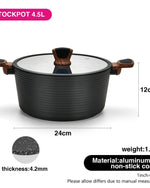 قدر فيسمان مع غطاء زجاجي من الألومنيوم مع طلاء غير لاصق، سلسلة دايموند، رمادي/شفاف، 24×12 سم