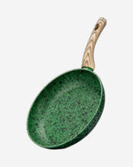 مقلاة فيسمان من سلسلة ملاكيت مع قاعدة حثية من الألومنيوم غير لاصقة باللون الأخضر 24×4.9 سم