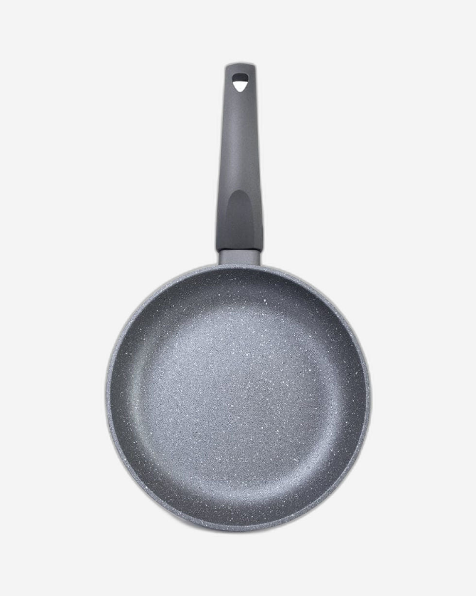 مقلاة فيسمان رمادية اللون مصنوعة من الألومنيوم الحجري، 20 سم