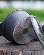 طاجن فيسمان ألومنيوم بريستيج سيريز غير لاصق مع غطاء، سعة 6.2 لتر، أسود/شفاف، 28×12.5 سم