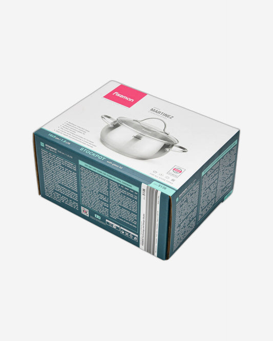 قدر فيسمان مارتينيز ستوك مع غطاء فضي 16 × 9 سم