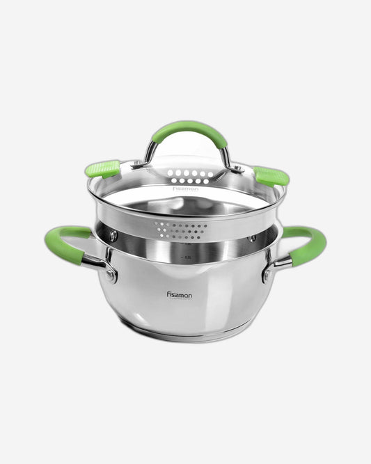 طاجن فيسمان شارلوت بغطاء زجاجي متعدد الألوان ٢٤×١٢.٥ سم