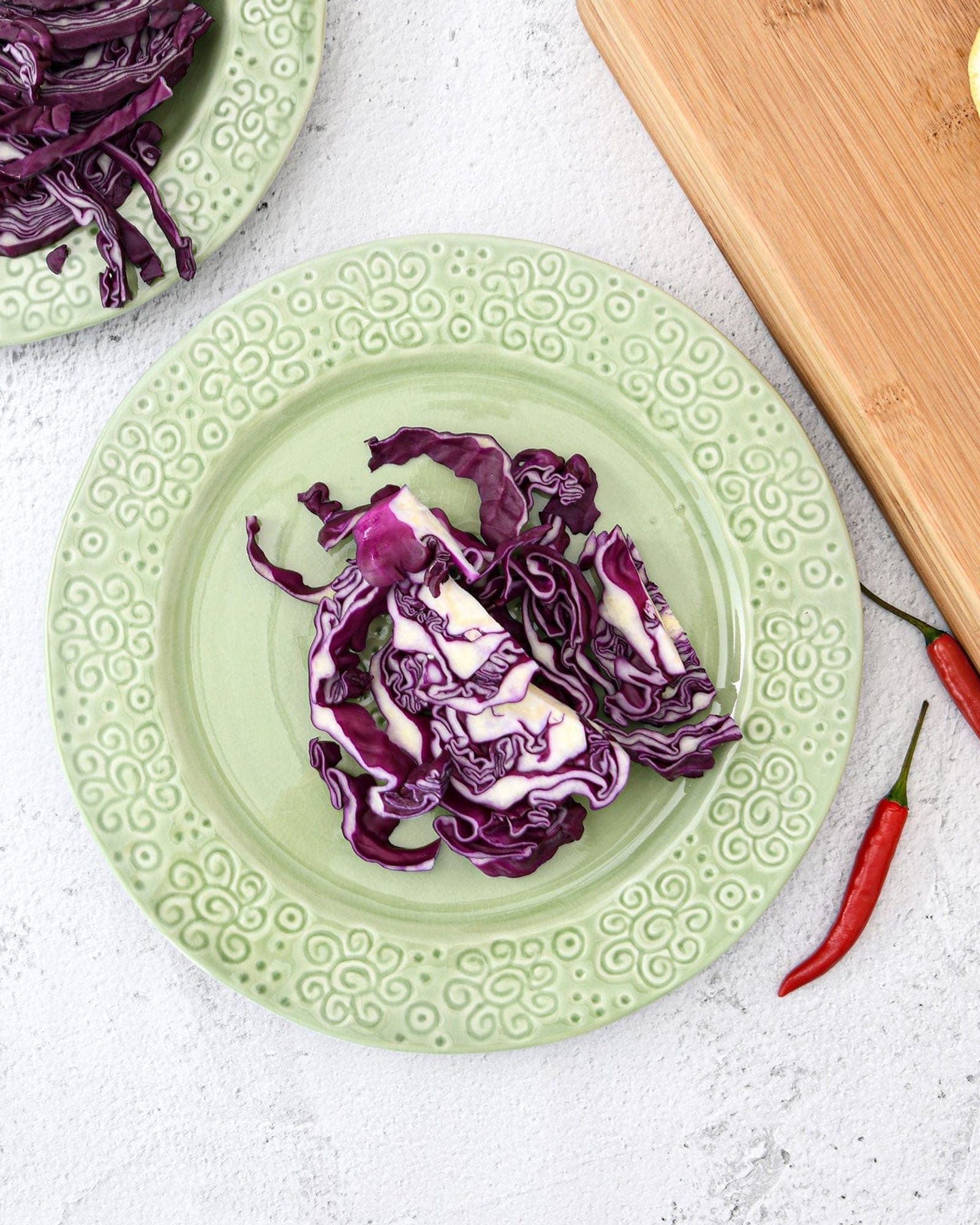 طبق سيراميك فيسمان أخضر 27 سم