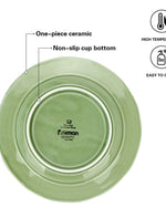 طبق سيراميك فيسمان أخضر 23 سم