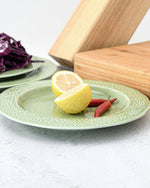 طبق سيراميك فيسمان أخضر 23 سم