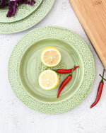 طبق سيراميك فيسمان أخضر 23 سم