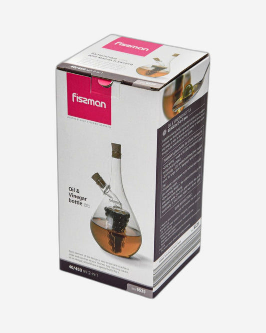 زجاجة زيت وخل فيسمان 40/450 مل 2 في 1 (زجاج بوروسيليكات)