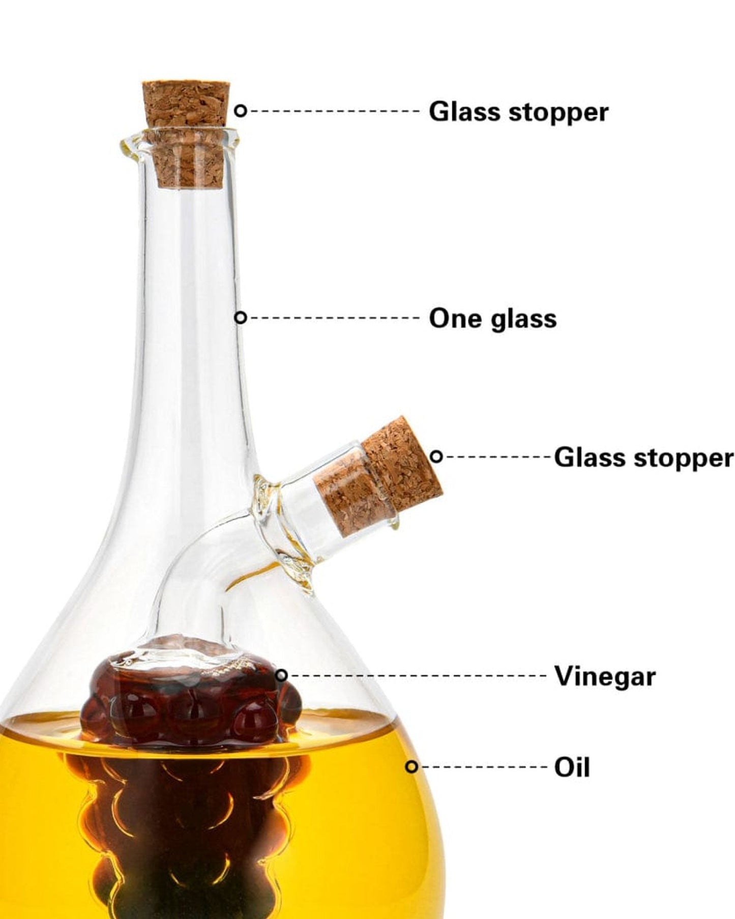 زجاجة زيت وخل فيسمان 2 في 1 سعة 450 مل