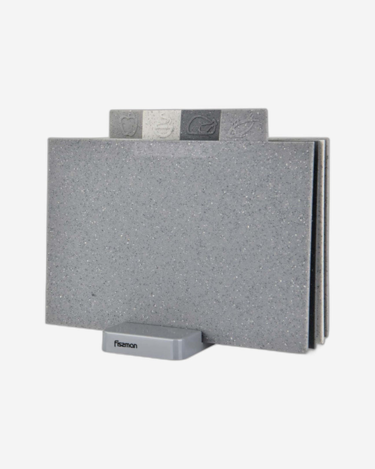 مجموعة ألواح تقطيع فيسمان إندكس، 5 قطع، أربعة ألواح تقطيع وحامل، متعددة الألوان، 29 سم