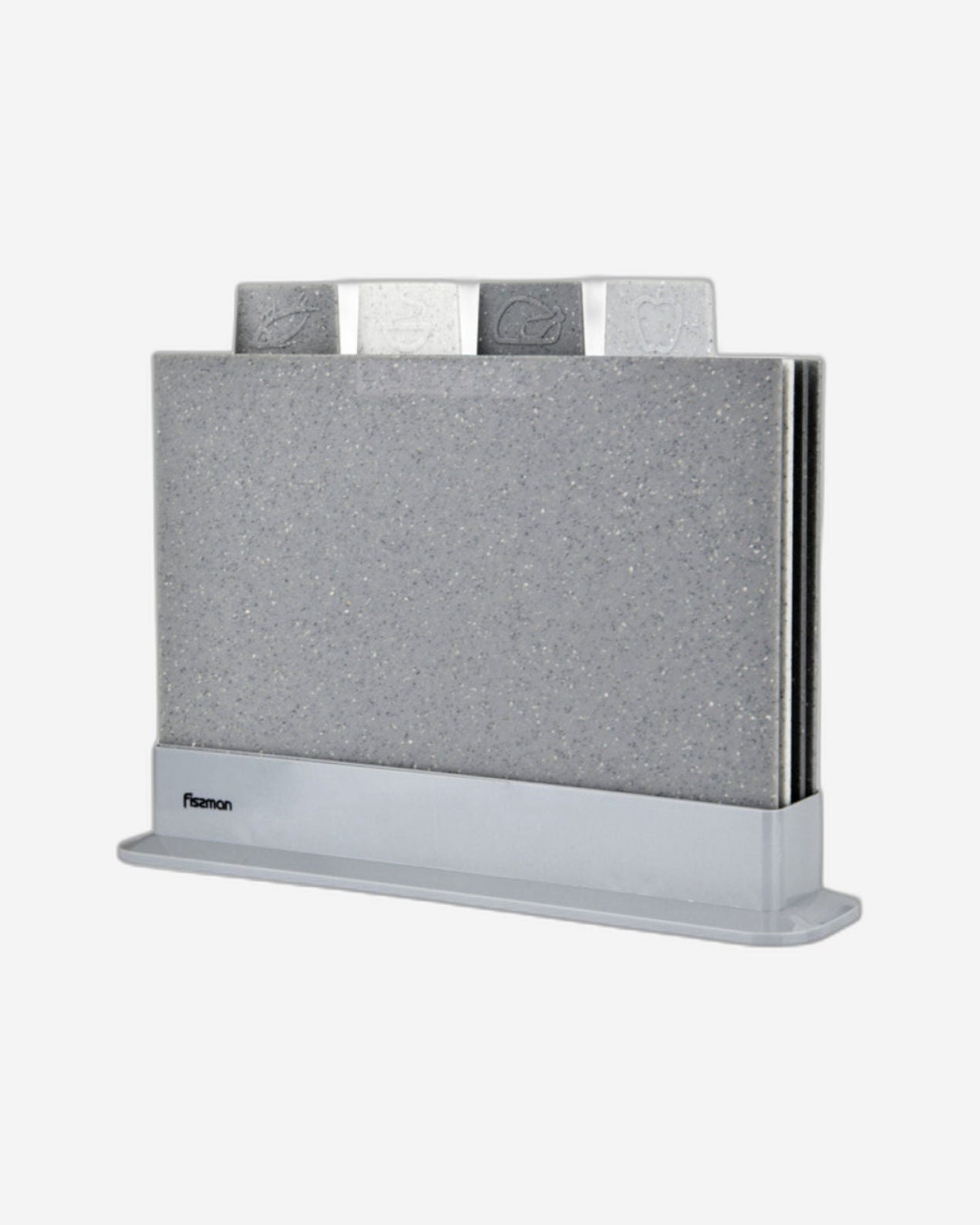 مجموعة ألواح تقطيع فيسمان المرنة مع حامل، 4 قطع، متعددة الألوان، 29×22 سم