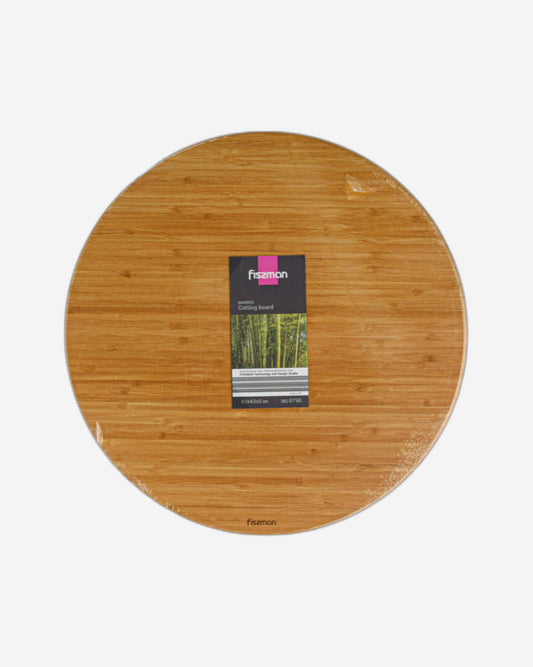 لوح تقطيع فيسمان دائري من الخيزران مقاس 43 سم