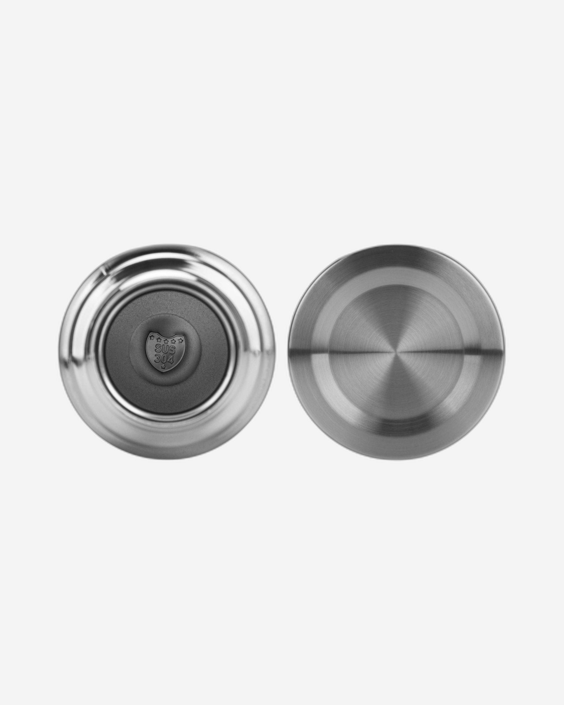 قارورة فيسمان المعدنية المصنوعة من الفولاذ المقاوم للصدأ والمفرغة من الهواء، فضية اللون، 1000 مل