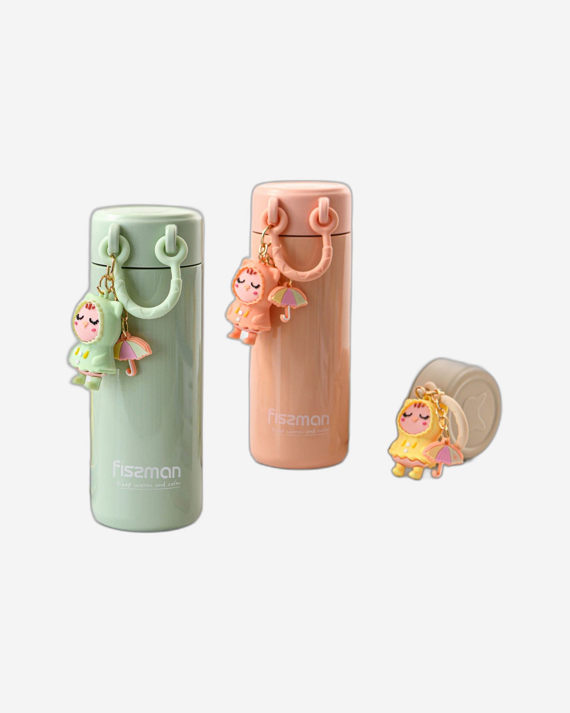 قارورة فيسمان مزدوجة الجدار مفرغة من الهواء، سعة 380 مل، لون أخضر (فولاذ مقاوم للصدأ)