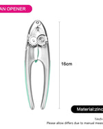 فتاحة علب من سبائك الزنك ومقبض آمن من سلسلة لومينيكا باللون الأخضر النعناعي