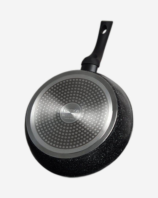 مقلاة فيسمان العميقة من سلسلة فيوري مع طلاء ألومنيوم غير لاصق أسود 26 × 6.5 سم