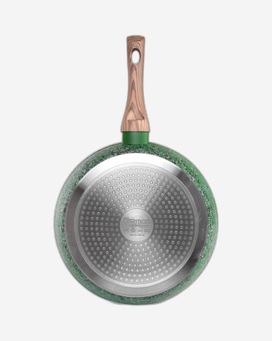 مقلاة فيسمان العميقة ملاكيت 28×7 سم مع قاعدة حثية (ألومنيوم مع طلاء غير لاصق)